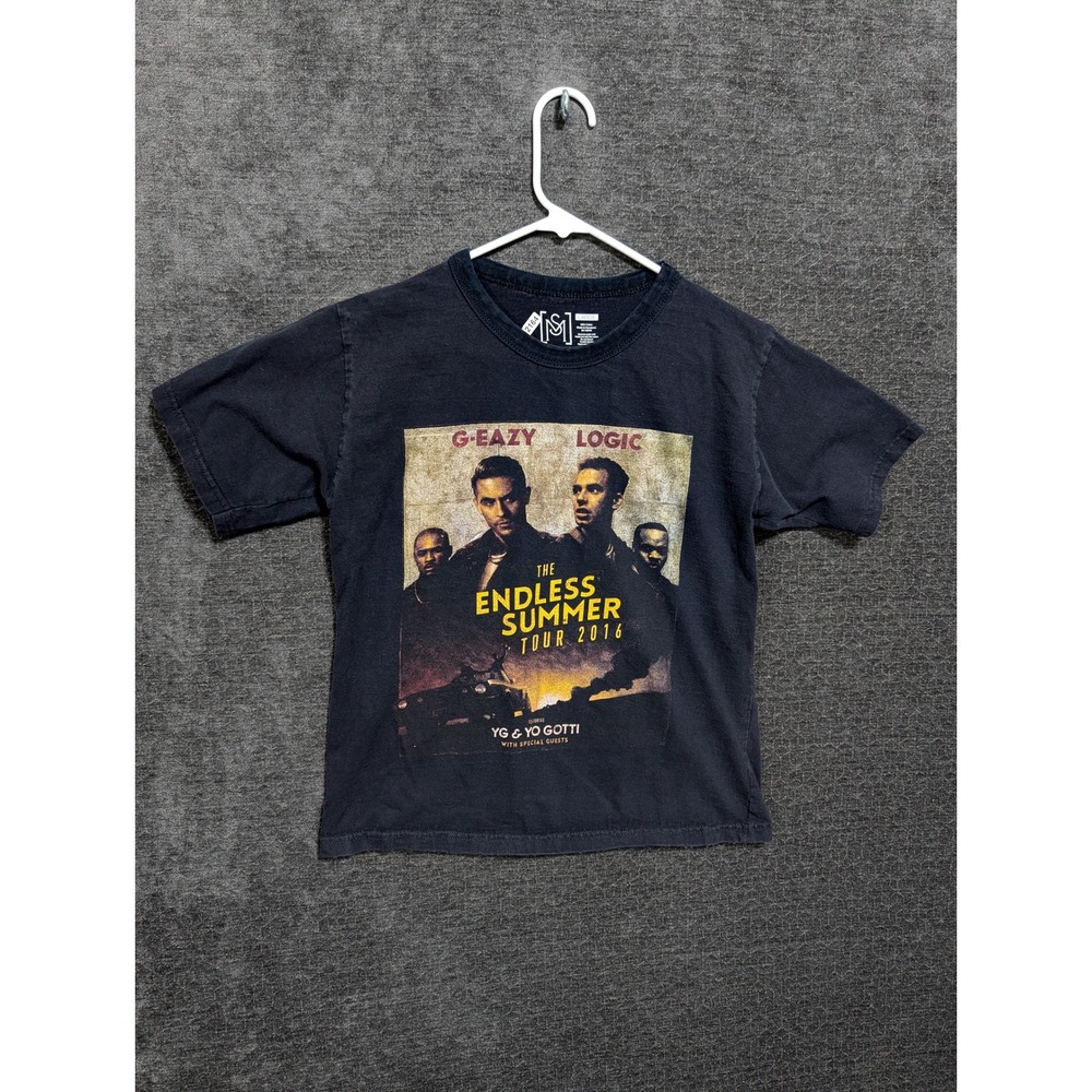 G-Eazy Logic Endless Summer Tour 2016 Graphic Tee Mens Large Black YG Yo Gotti